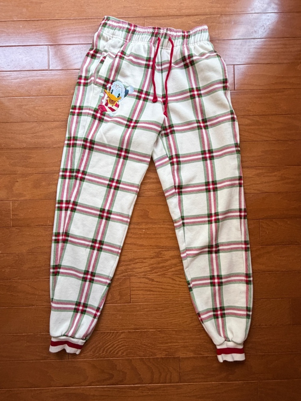 Women’s Disney Donald Duck Cream Fleece pajama bottoms Size XS